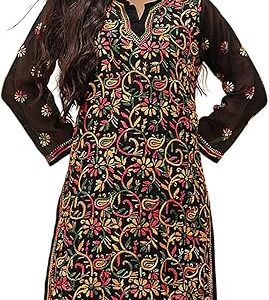 Black Georgette Kurti Kurta
